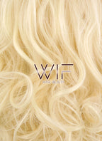 18" Wavy Blonde Lace Front Synthetic Wig LF641