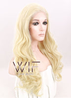 18" Wavy Blonde Lace Front Synthetic Wig LF641
