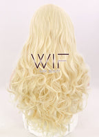 18" Wavy Blonde Lace Front Synthetic Wig LF641