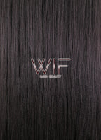 39" Straight Yaki Natural Black Lace Front Synthetic Wig LF701A