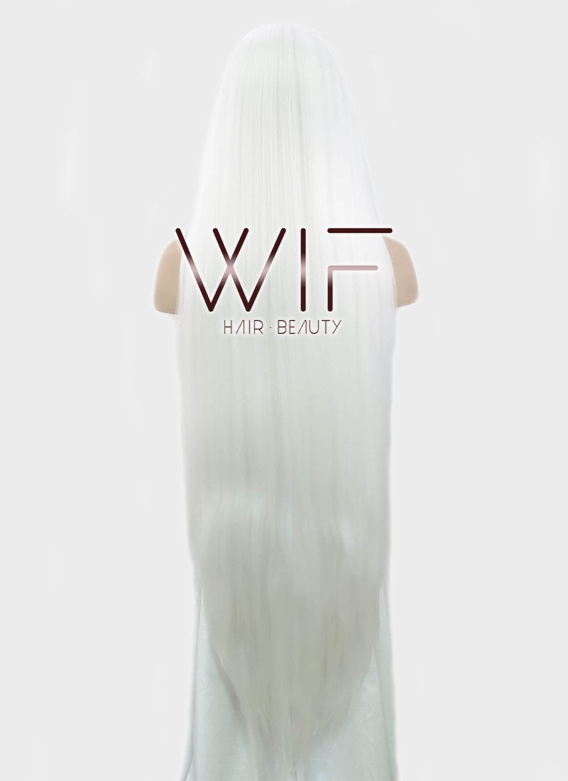 39" Straight Yaki White Lace Front Synthetic Wig LF701B