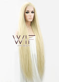 39" Straight Yaki Blonde Lace Front Synthetic Wig LF701E
