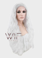 28" Wavy White Lace Front Synthetic Wig LF741C