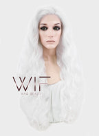 28" Wavy White Lace Front Synthetic Wig LF741C