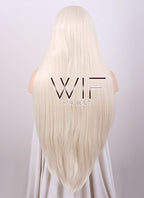 22" Long Straight Light Blonde Customizable Lace Front Synthetic Hair Wig LF772