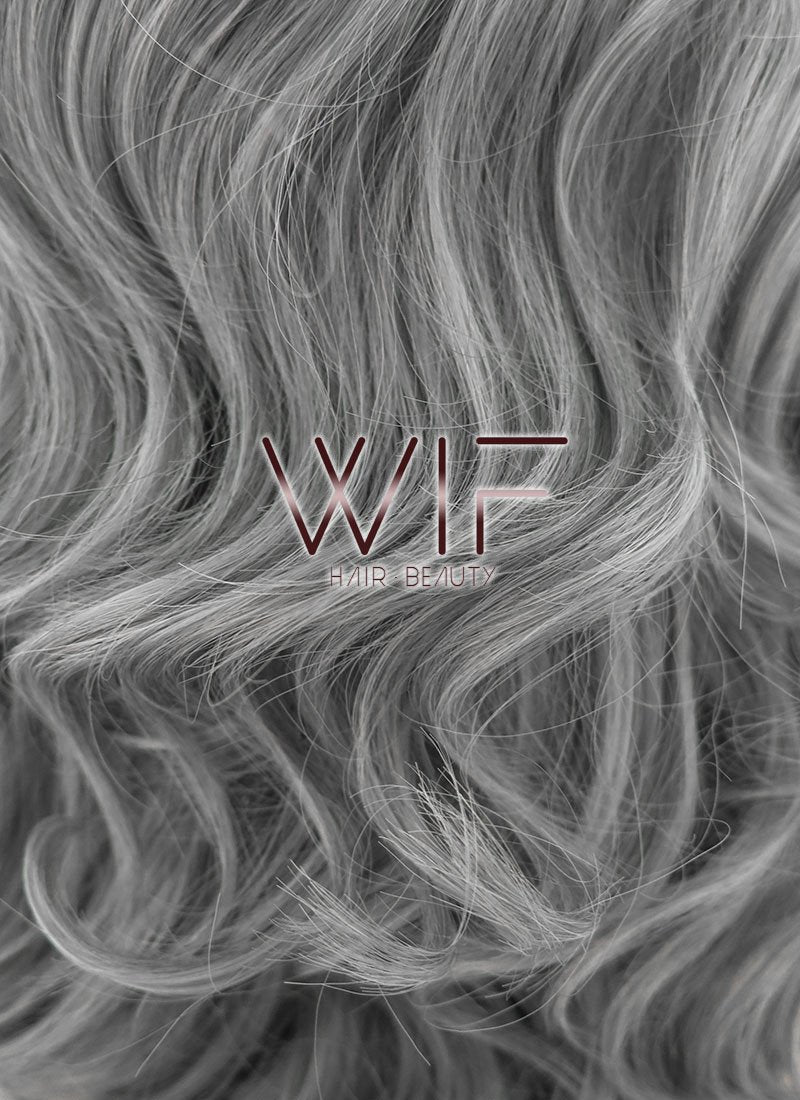 10" Wavy Grey Lace Front Synthetic Wig LF831