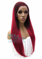 24" Wavy Light Ash Blonde Lace Front Synthetic Wig LF101