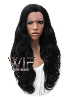 26" Long Curly Golden Brown Lace Front Synthetic Hair Wig LFB070