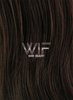 26" Long Curly Brown Lace Front Synthetic Hair Wig LFB081