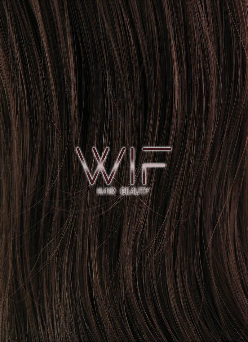 26" Long Curly Brown Lace Front Synthetic Hair Wig LFB081