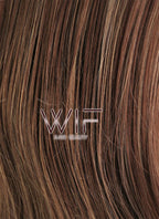 26" Long Curly Brown Mixed Blonde Heat Resistant Lace Front Synthetic Hair Wig LFB083