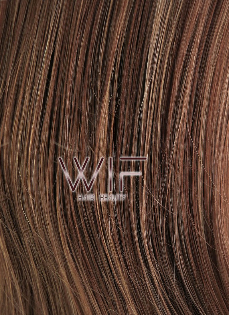 26" Long Curly Brown Mixed Blonde Heat Resistant Lace Front Synthetic Hair Wig LFB083