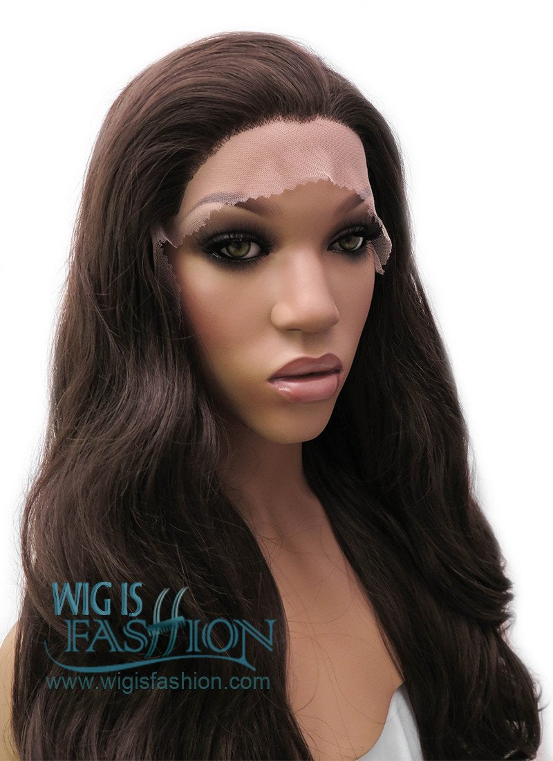 Miranda Kerr's Dark Brown Lace Front Synthetic Hair Wig LFB117