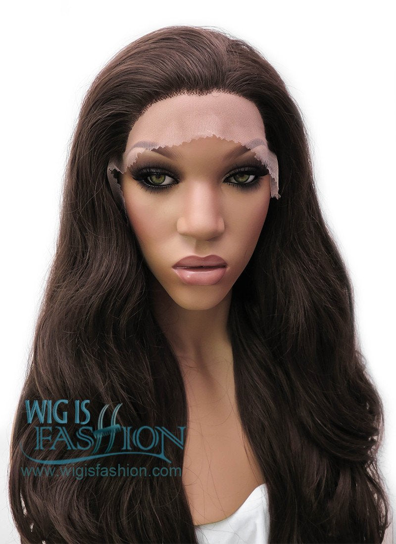 Miranda Kerr's Dark Brown Lace Front Synthetic Hair Wig LFB117