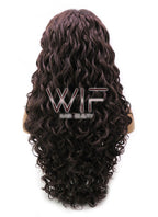 26" Long Curly Golden Brown Lace Front Synthetic Hair Wig LFB069