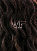 26" Long Spiral Dark Brown Lace Front Synthetic Hair Wig LFB171