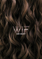 26" Long Spiral Brown Lace Front Synthetic Hair Wig LFB243