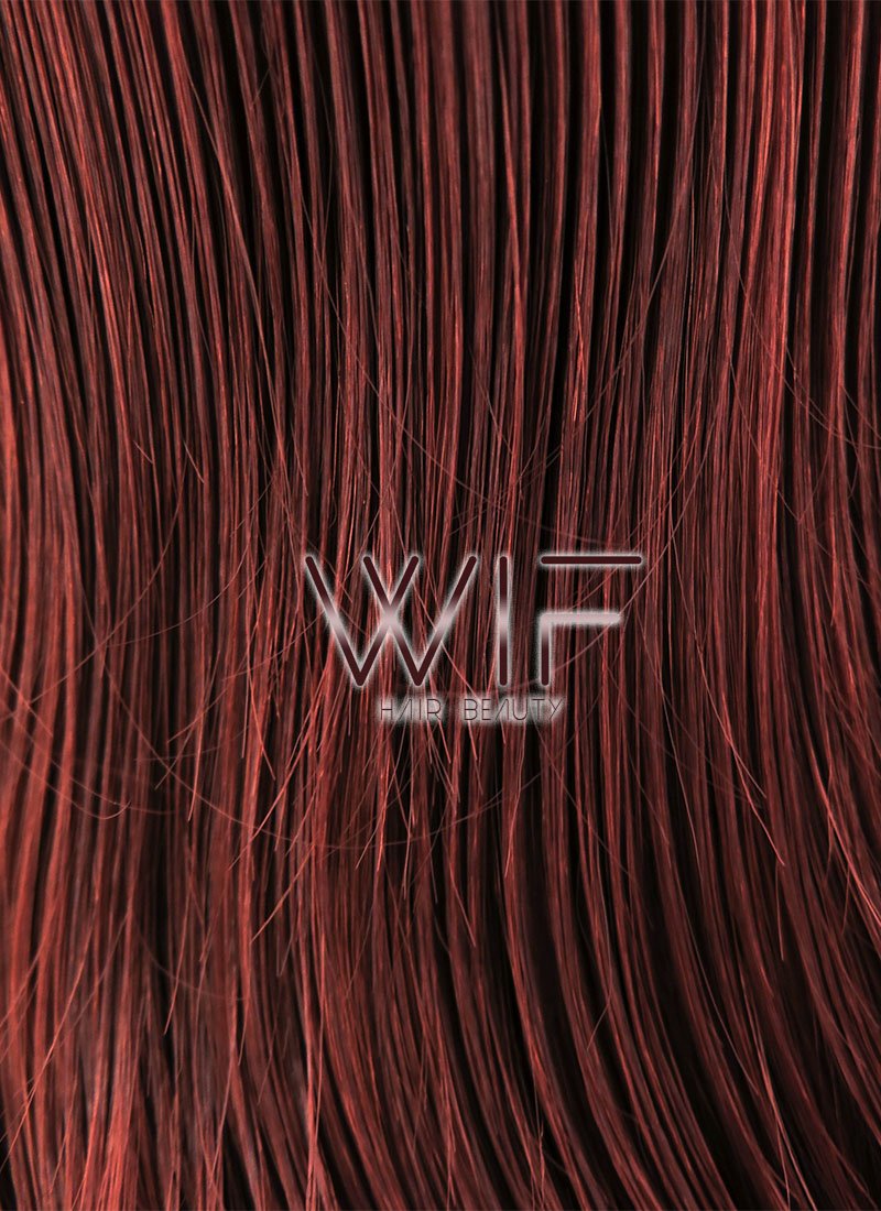 16" Wavy Reddish Brown Lace Front Synthetic Wig LFB366