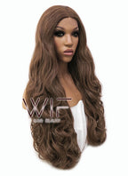 28" Wavy Brown Lace Front Synthetic Wig LFB667J