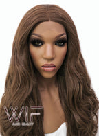 28" Wavy Brown Lace Front Synthetic Wig LFB667J