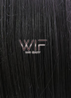 18" Long Straight Black Lace Front Synthetic Hair Wig LFB769