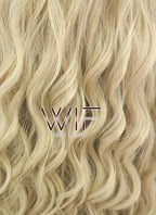 28" Long Curly Light Blonde Lace Front Kanekalon Hair Wig LFK832