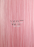 24" Straight Pink Lace Front Synthetic Wig LF026