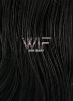 26" Wavy Jet Black Lace Front Synthetic Wig LF070