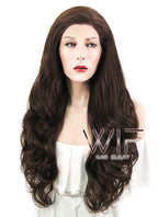 26" Wavy Brown Lace Front Synthetic Wig LF081