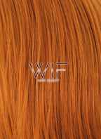 20" Long Curly Pumpkin Orange Lace Front Synthetic Hair Wig LF085E