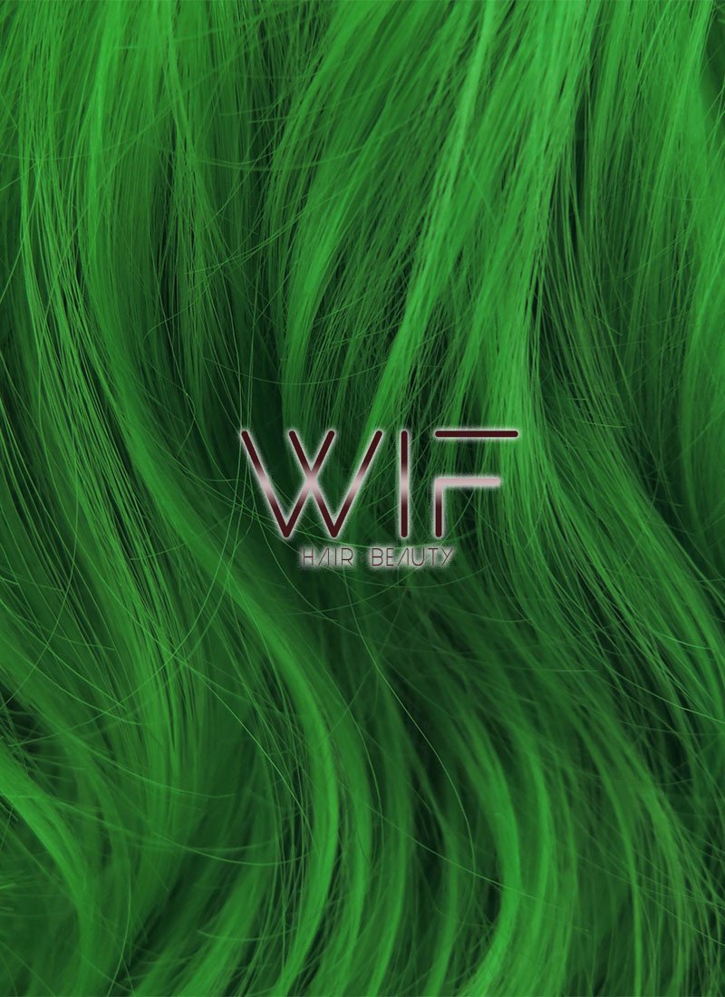 26" Wavy Green Lace Front Synthetic Wig LF087