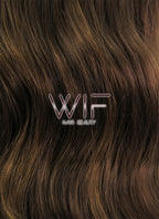 24" Wavy Mixed Brown Lace Front Synthetic Wig LF100