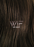 24" Wavy Dark Brown Lace Front Synthetic Wig LF117