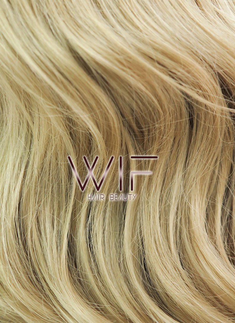 24" Wavy Golden Blonde Lace Front Synthetic Wig LF119