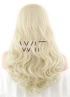 24" Wavy Light Blonde Lace Front Synthetic Wig LF120