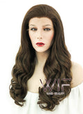 24" Wavy Brown Lace Front Synthetic Wig LF122