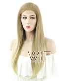 24" Straight Mixed Blonde Lace Front Synthetic Wig LF1234
