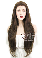 26" Wavy Mixed Brown Lace Front Synthetic Wig LF1235