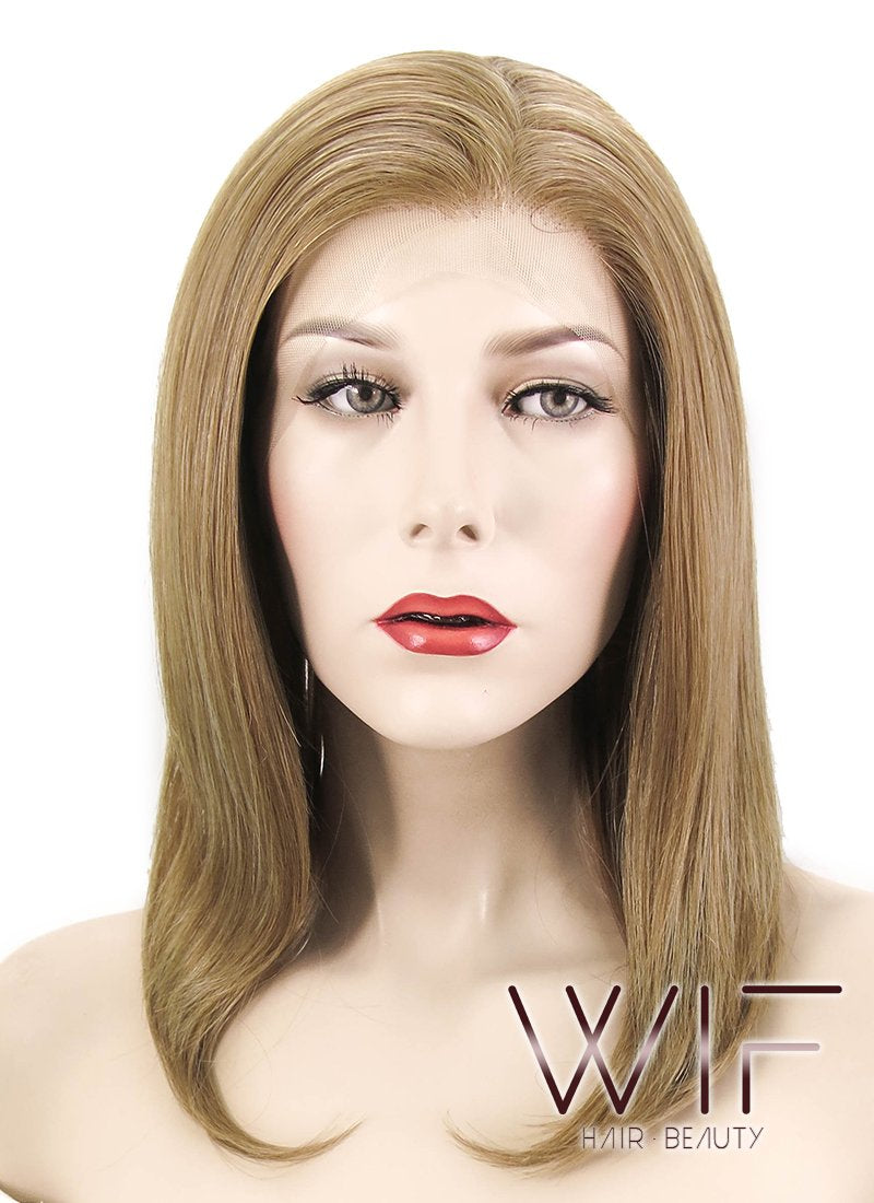 14" Straight Blonde Lace Front Synthetic Wig LF1236