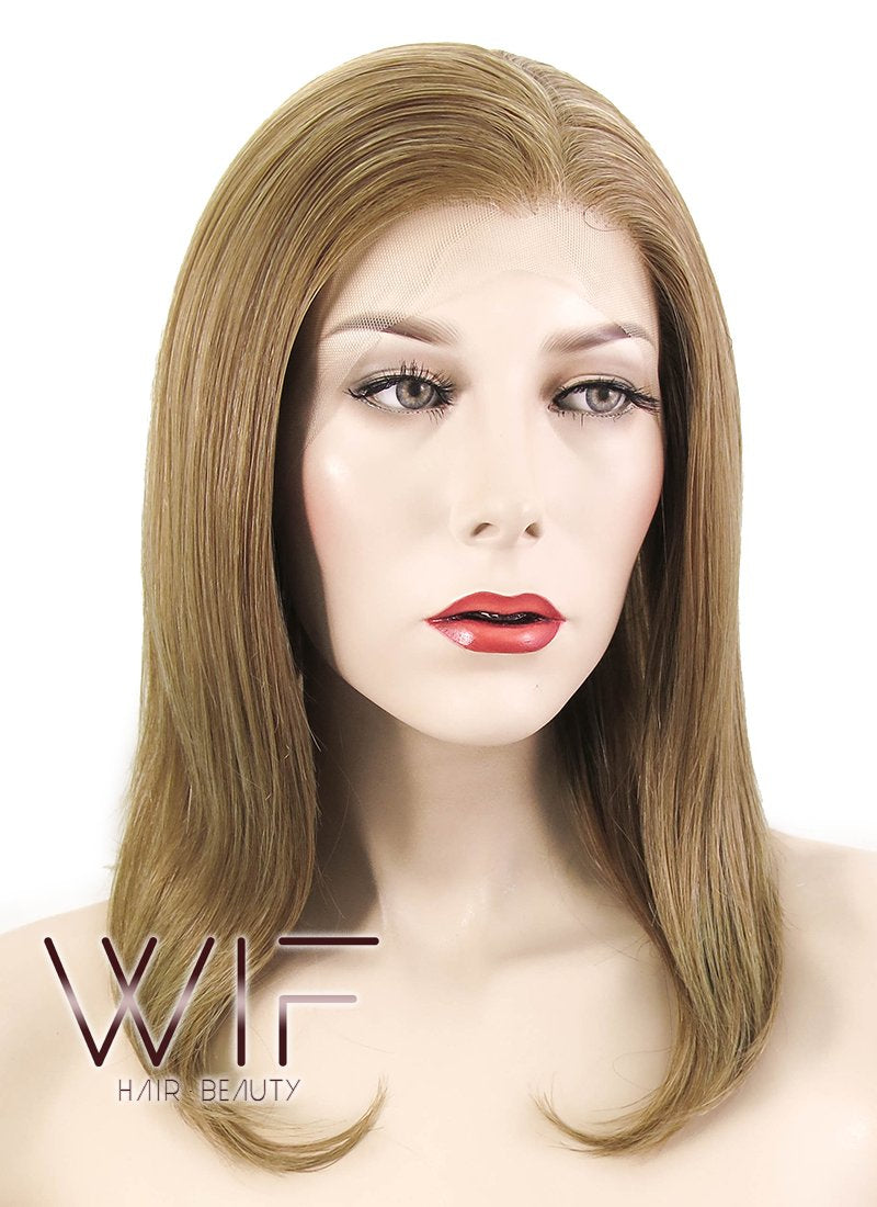14" Straight Blonde Lace Front Synthetic Wig LF1236