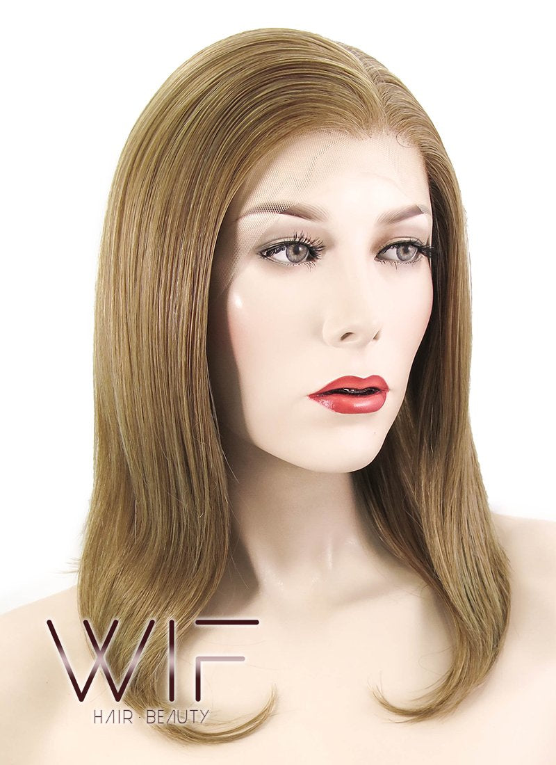 14" Straight Blonde Lace Front Synthetic Wig LF1236