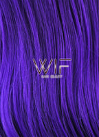 24" Wavy Purple Lace Front Synthetic Wig LF125