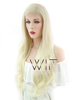 26" Wavy Mixed Light Blonde Lace Front Synthetic Wig LF148