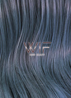 24" Wavy Two Tone Blue Lace Front Synthetic Wig LF1515