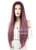 26" Wavy Two Tone Pinkish Red Lace Front Synthetic Wig LF1525