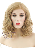 14" Wavy Dark Flaxen Lace Front Synthetic Wig LF1532