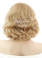 14" Wavy Dark Flaxen Lace Front Synthetic Wig LF1532