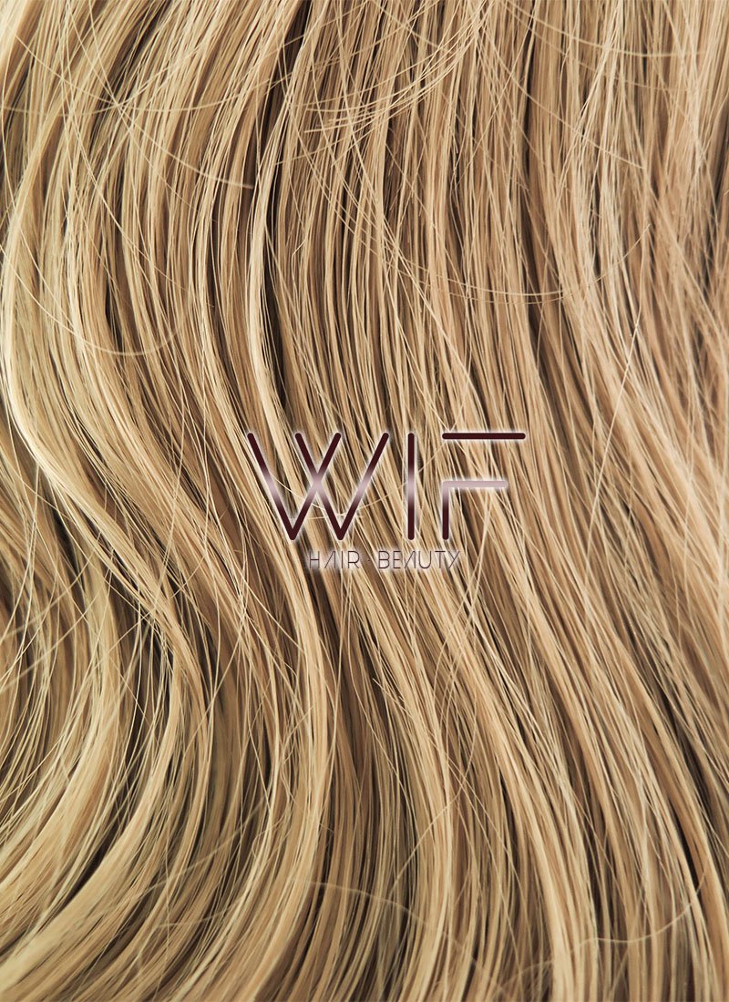 14" Wavy Dark Flaxen Lace Front Synthetic Wig LF1532