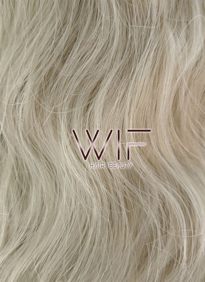 26" Long Spiral Ash Blonde Lace Front Synthetic Hair Wig LF1540A