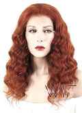14" Curly Reddish Brown Lace Front Synthetic Wig LF1543